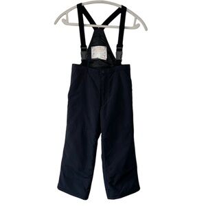 Obermeyer Kids’ Black I-Grow Snow Overalls Bib Ski Adjustable Straps Suit-Size 4